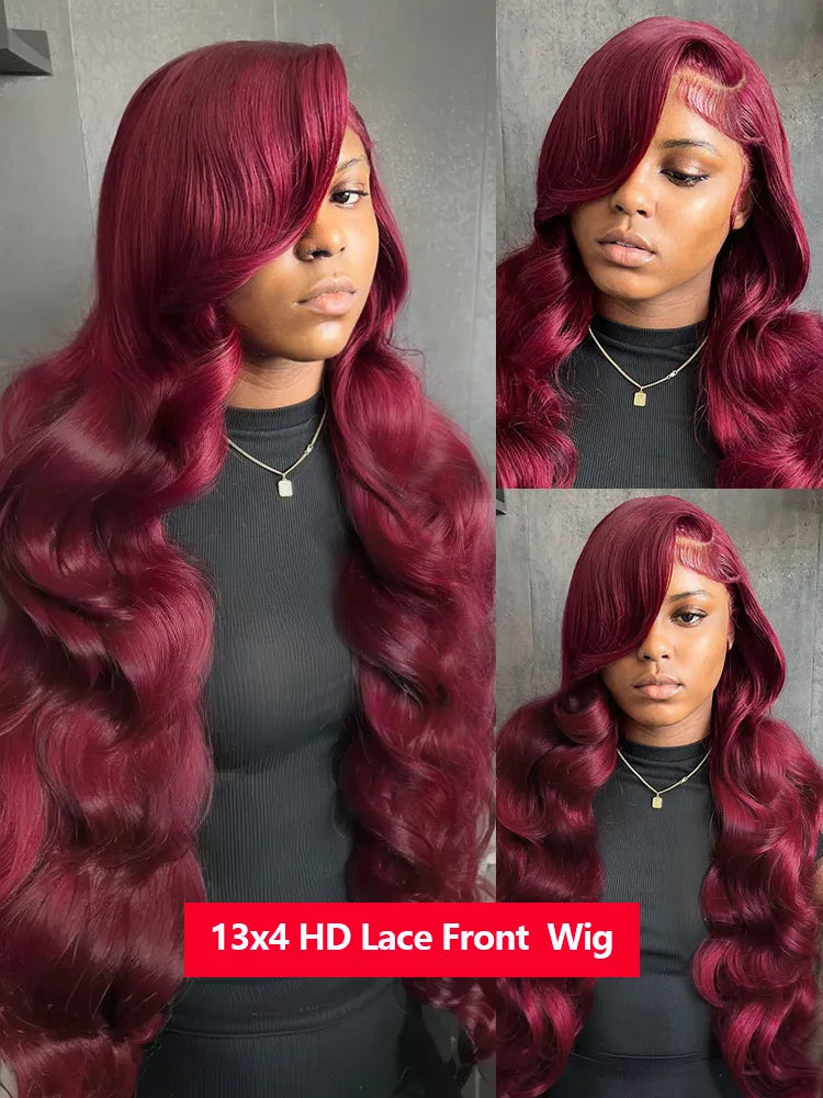 Lace Frontal Wig Remy Body Wave Transparent Lace Front Human Hair Wigs For Women