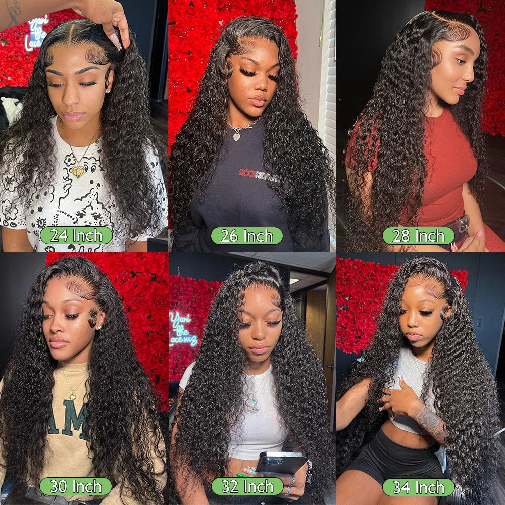 Deep Curly 13x6 HD lace Frontal Wig Deep Wave Lace Front Wig