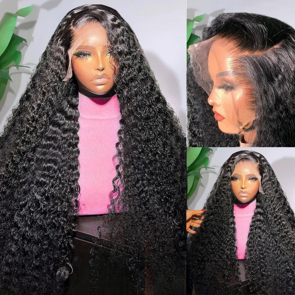 Transparent Loose Deep Wave Remy Lace Frontal Human Hair Wigs 13X4 Lace Front Remy Hair Wig