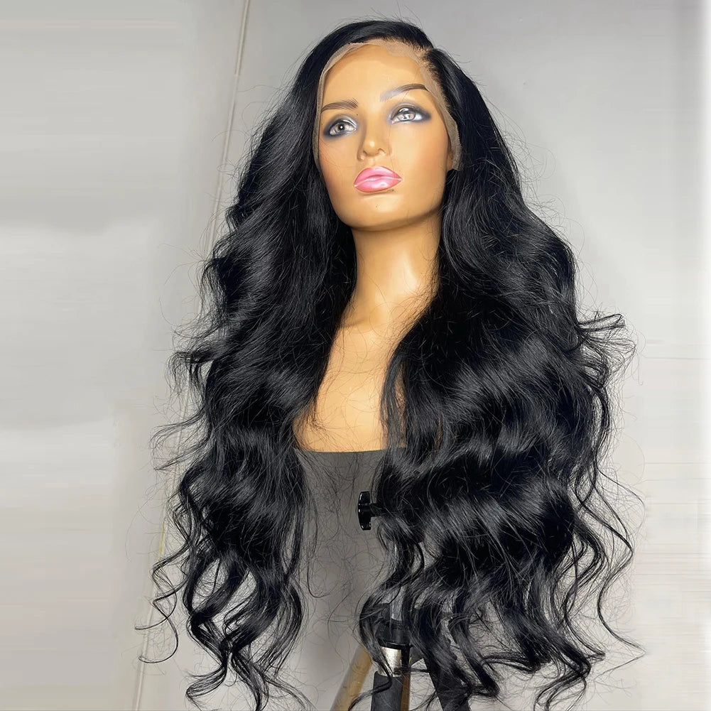 Brown Body Wave 28'' 5x5 Silk Base Soft Glueless Jewish Human Hair Wig